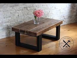 Reclaimed Wood Coffee Table With Steel
