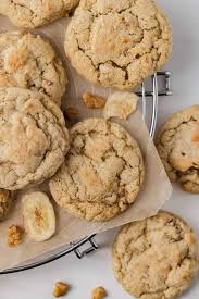 banana nut bread cookies baked by an