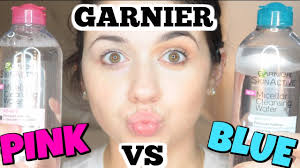 blue vs pink garnier skinactive
