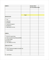 20 pro forma excel template excel