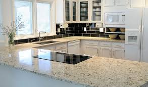 granite countertops in the kitchen