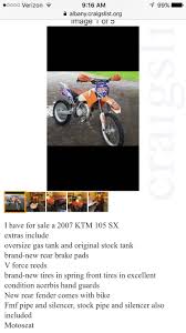 2007 ktm 105sx wont sell why ktm 2