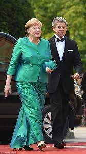 Berlin — angela merkel's rise to power tuesday makes her husband, joachim sauer, the first male consort at the german chancellery. German Chancellor Merkel Goes Glam To Attend Richard Wagner Festival Daily Mail Online