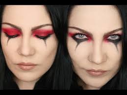 amy lee inspired red and black makeup