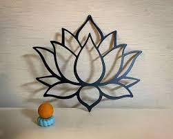Metal Lotus Flower Wall Art Lotus