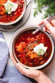 borscht soup with beef veronika s kitchen