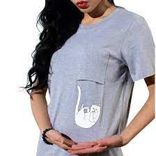 Available in a range of colours and styles for men, women, and everyone. Women T Shirt Middle Finger Cat Pocket Shirts Harajuku Short Sleeve Crop Top Tee M Grey Buy Online In Antigua And Barbuda At Antigua Desertcart Com Productid 62433077