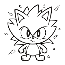 sonic the hedgehog coloring page