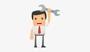 funny cartoon manager vector png image