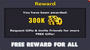 Every day different rewards links from 8 ball pool are posted through these links you can get free coins the value of the coins you receive varies from one account to another there are accounts that have high vip points he gets bonuses up to 8k other links provide coins statically for all accounts. 8 Ball Pool 5k Coins Upto 300k Reward Link