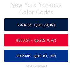 new york yankees colors hex and rgb