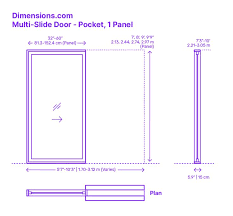 Multi Slide Door Pocket 1 Panel In