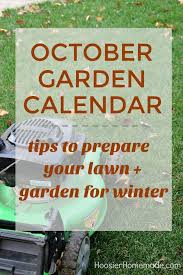garden calendar for october hoosier
