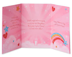 Unicorn Valentines Day Card For Daughter