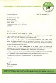 290 vacancies , one per constituency. Letter From Iebc To Jubilee Nasa Kenya Current