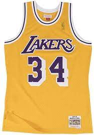 Petition bring back laker gold jerseys change org. Amazon Com Mitchell Ness Shaquille O Neal Los Angeles Lakers Nba Throwback Gold Jersey Clothing