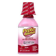 Pepto Bismol Cherry Flavor Digestive Relief Liquid 8 Fl Oz Bottle