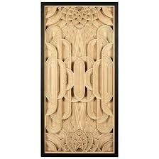 Modello Art Deco Wood Carving Wall Art