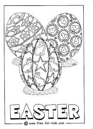 Easter Color Sheets Free Decorated Eggs Colouring Picture