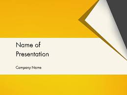 Folded Paper Presentation Template For Powerpoint And