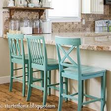 painted bar stools for a kitchen