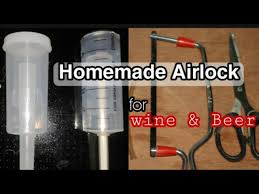 homemade airlock for wine beer ng