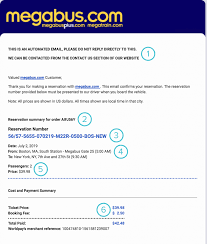 how to read your megabus ticket wanderu