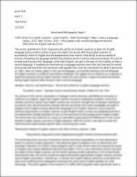 Sample annotated bibliography in apa style Annotated bibliography