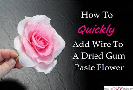 Visit our website for my whole cake. Quickly Add Wire To Gum Paste Flower How To Cake That