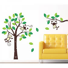 Nursery Wall Decals Monkey Tree And