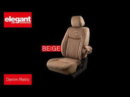Denim Retro Car Seat Covers Designer