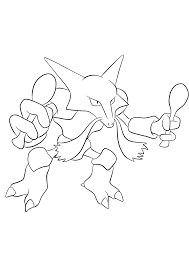 Pokemon coloring pages are also provided in the website that you can download it and print it out for your children. Alakazam No 65 Pokemon Generation I All Pokemon Coloring Pages Kids Coloring Pages