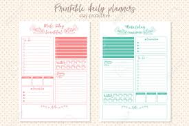 Clean Style Daily Planner Template Stationery Design Cute And