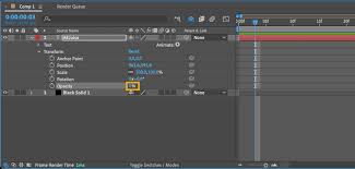 how to set a keyframe in after effects