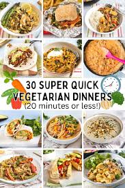 30 super quick vegetarian dinners 20