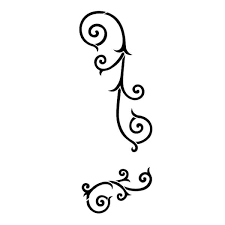 Designer Stencils Small Iron Scrolls