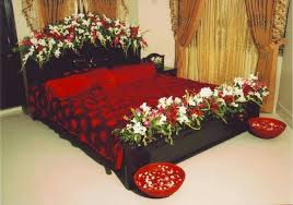 wedding bedroom flower decoration at rs