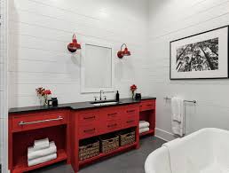 You could fit a few teenage children at this one. 33 Modern Farmhouse Bathroom Ideas Sebring Design Build