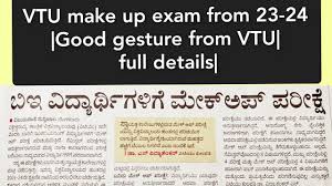 vtu make up exam from 23 24 good