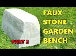 Diy Concrete Garden Bench Part 2