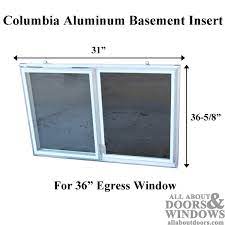 Aluminum Framed Basement Windows