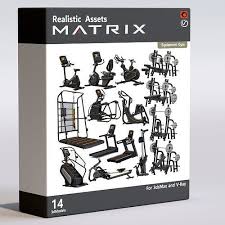 matrix gym equipment 3d model cgtrader
