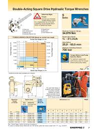 Square Drive Hydraulic Torque Wrenches Enerpac Pages 1 4