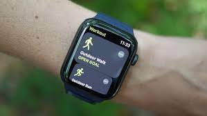 a workout on the apple watch