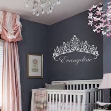 Custom Princess Crown W Name Wall