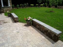Paver Patio And Building Stone Seating