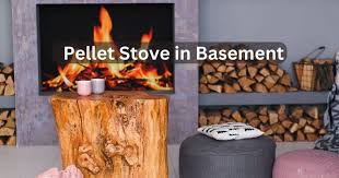 Pellet Stove In A Basement