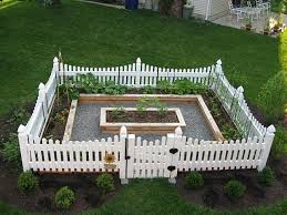Raised Bed Garden With Picket Fence