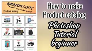 How To Make Product Catalog Photoshop Tutorial Beginner Youtube