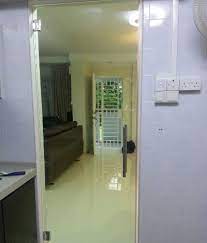 Clear Glass Swing Door